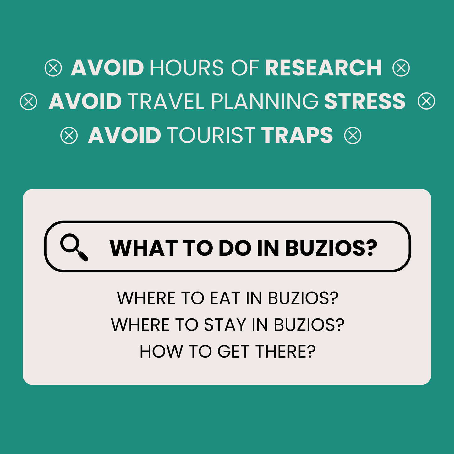 Why you need this Buzios Travel Guide Ebook