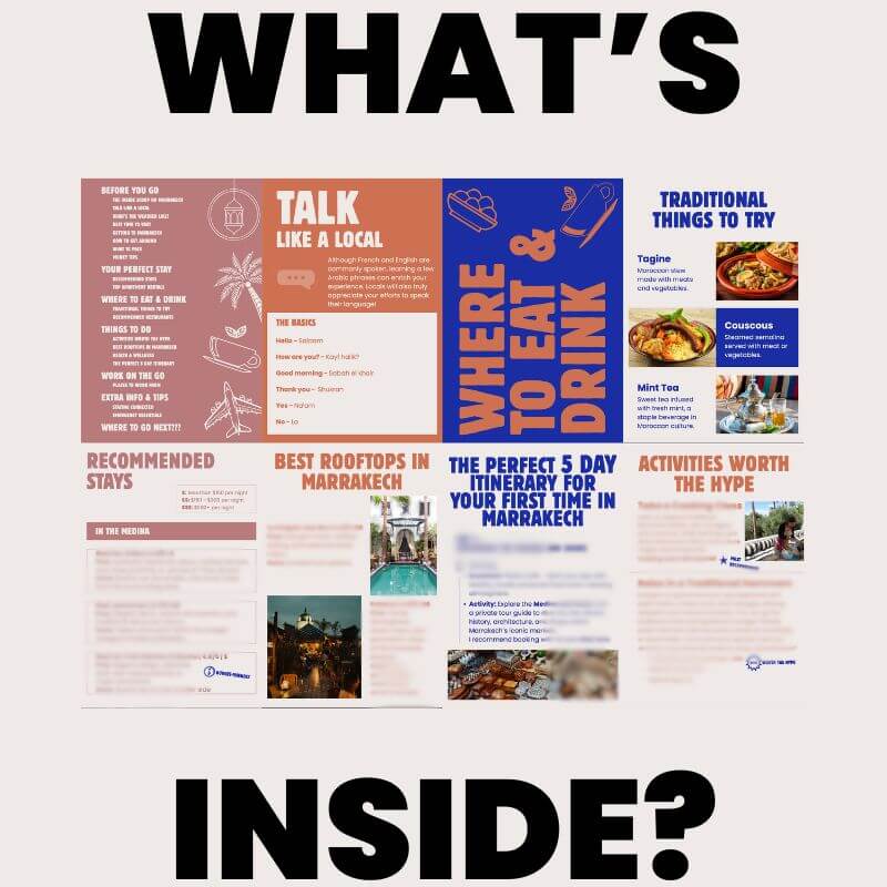 First Timer's Guide to Marrakech